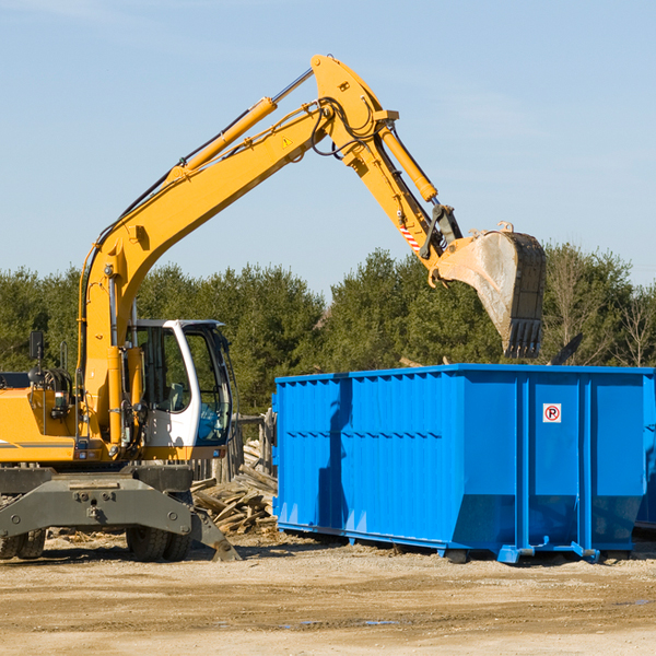 what size residential dumpster rentals are available in Petersburg